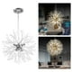 thumbnail image 2 of Lámpara colgante de rama de árbol con luz LED moderna, lámpara colgante decorativa 8Cabeza Plata 1, 2 of 4