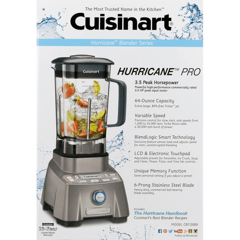 Cuisinart Hurricane Pro 3.5 Peak HP Blender