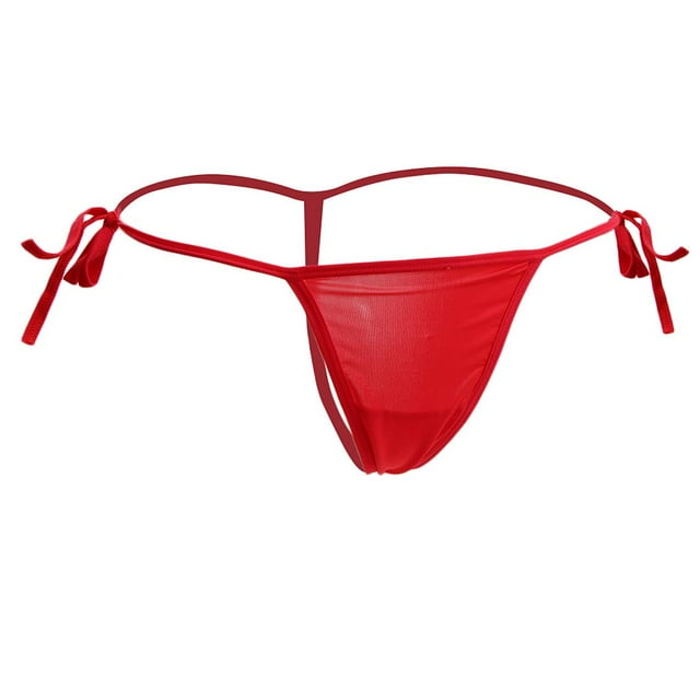 Bragas Sólidas Venda de Mujeres Ropa Interior T-back Confortable Suave Relajante Mujer Regalo rojo Baoblaze Braguitas de mujer con braguitas