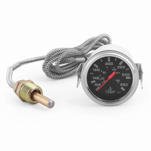 2" Mechanical Water Temp Gauge Meter 40-120/100-250 Universal Fit