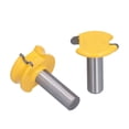 thumbnail image 2 of 2Pcs Routeur Bit Arc T Type Métal Fraiseuse Outil de Bordure Kit pour Woodworking1/2 Po, 2 of 14