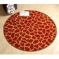 thumbnail image 3 of Furnish My Place Giraffe On Stilts Area Rug, Animal Print Area Rug, Pet-Friendly Rug, Baby Nursery Mat, Indoor Area Rug, Perfect for Living Room, Playroom, 3' Round - Set of 5, 3 of 5