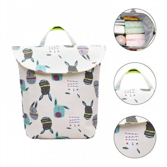 AOMRCOL Diaper Bag,6.1"*2.8"*8.7" Baby Bags for Boys,Polyester Diaper Bag Girl,White