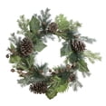 thumbnail image 2 of Northlight Pine Cone and Cedar Small Artificial Christmas Wreath - 20" - Unlit, 2 of 3