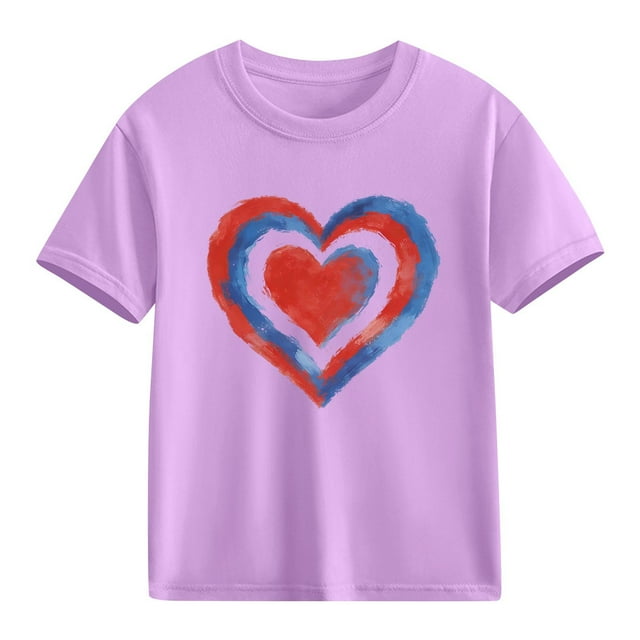 hengsof T-shirt de Base à Manches Courtes pour Enfants