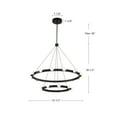 thumbnail image 5 of Kuzco Lighting Ch63436 Rezz 36" Wide Led Ring Chandelier - Nickel, 5 of 7