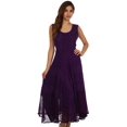 thumbnail image 5 of Sakkas Kevina Stonewashed Rayon Embroidered Dress - Purple - L/XL, 5 of 6