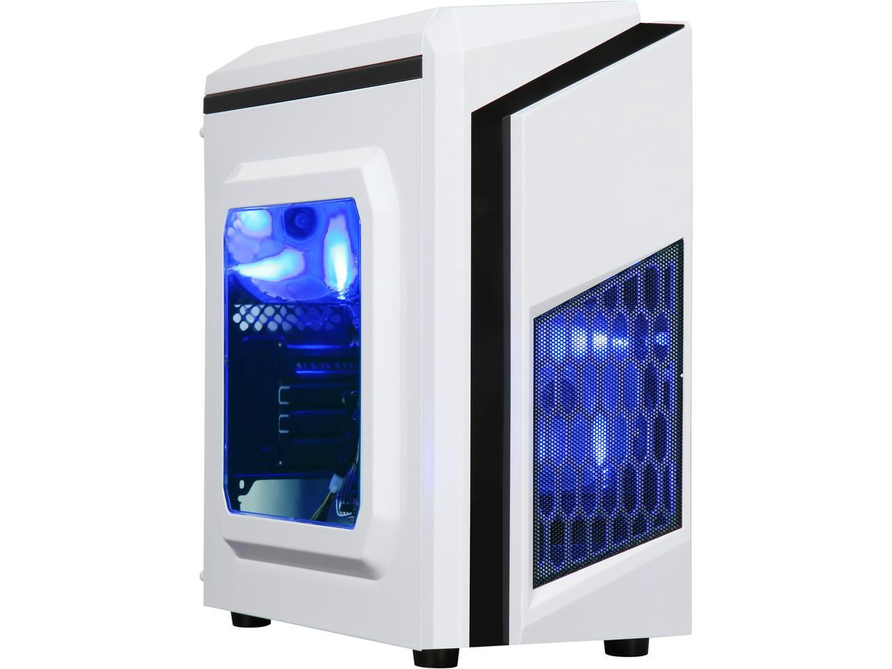 DIYPC SPCC MicroATX Mini Tower Computer Case, White, DIY-F2-W - Walmart