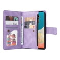 thumbnail image 4 of Allytech Galaxy A53 5G Case, Samsung A53 5G Case Wallet, With Shoulder Strap Cards Slots Zipper Wallet Stand Flip Protective Shell Cover for Samsung Galaxy A53 5G 6.5" - Purple, 4 of 9