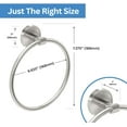 thumbnail image 4 of Gatco 5562 Sky Towel Ring, Satin Nickel, 4 of 4
