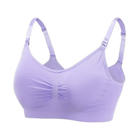

Women s Wirefree Nursing Bras Support Full Coverage Lightly Padded Breastfeeding Maternity Bra
