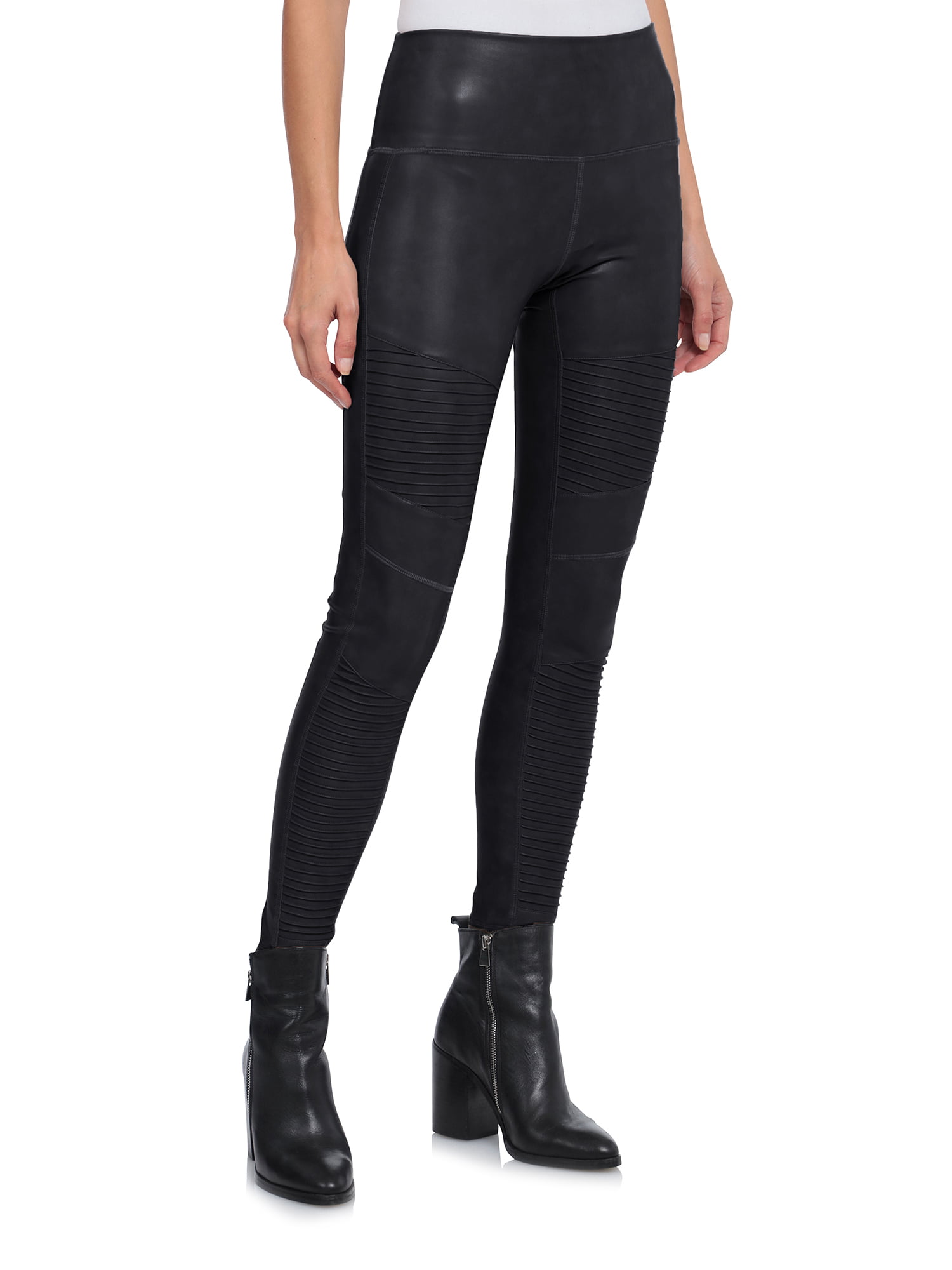 SPANX BLACK FAUX LEATHER MOTO LEGGINGS Sz XS - clothing & accessories - by  owner - apparel sale - craigslist