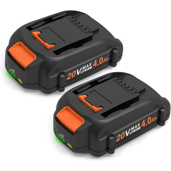 2 Packs 20Volt Replacement for Wor 20V Battery PowerShare Replacement Battery for 20V WA3520 WA3525 WA3575 WG890 WG891 Compatible with wa3525 Wrox Batteries 20V