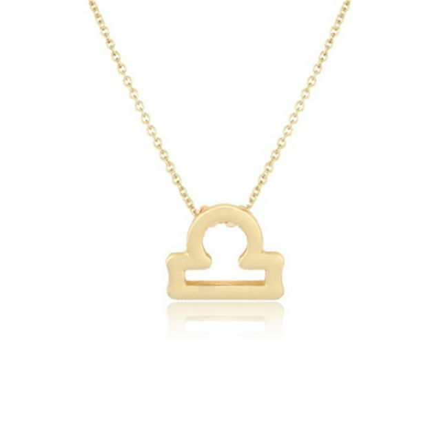 Constellation Theme Friendship Necklace Creative Comfortable Ins Exquisite Durable Rust-proof Lightweight Fashion Accessory Libra gold