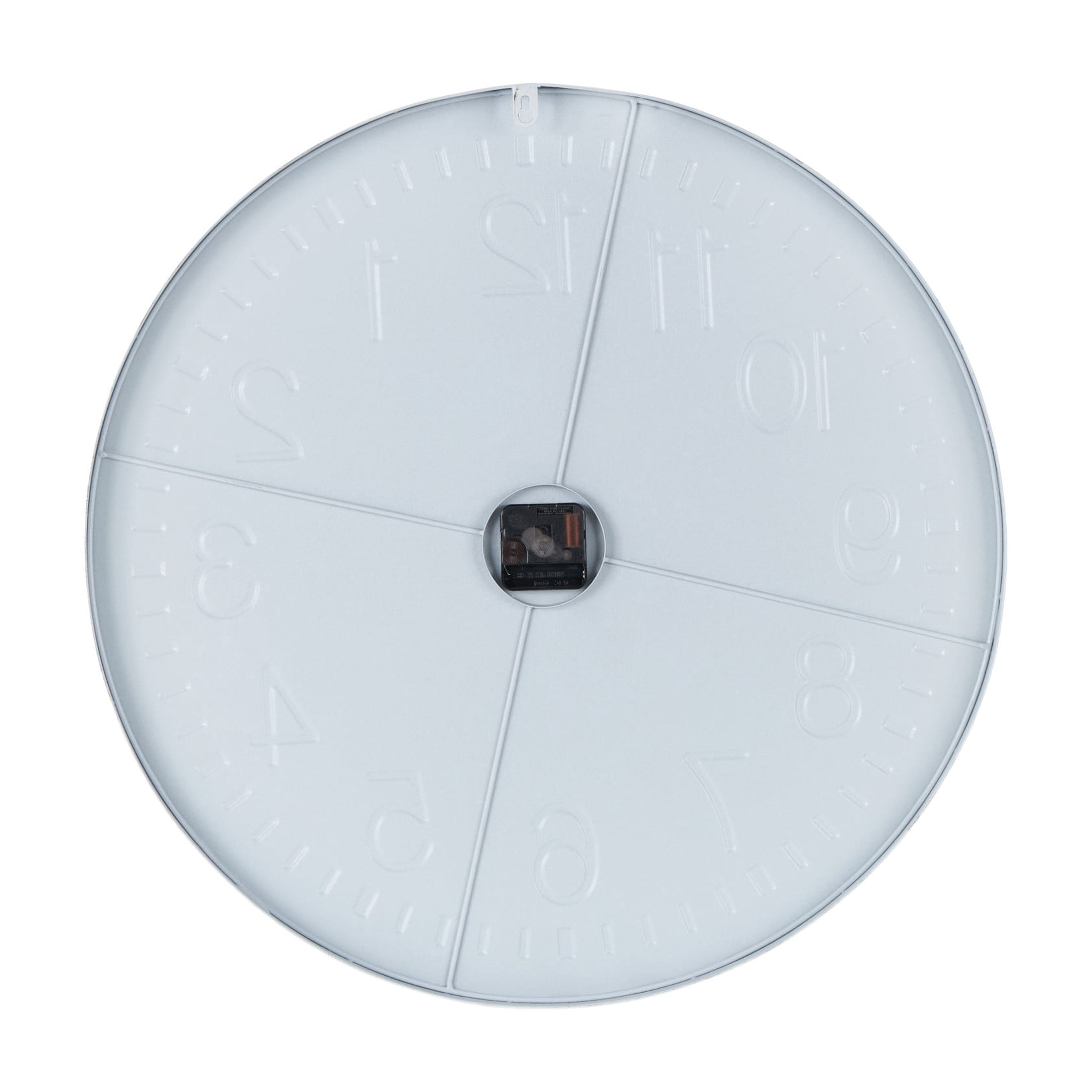 DecMode 24" White Metal Round Wall Clock