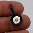 thumbnail image 2 of 10pcs Aleación Sartén Colgantes Encantos Accesorio para hacer joyas para aretes Collar (Negro), 2 of 5