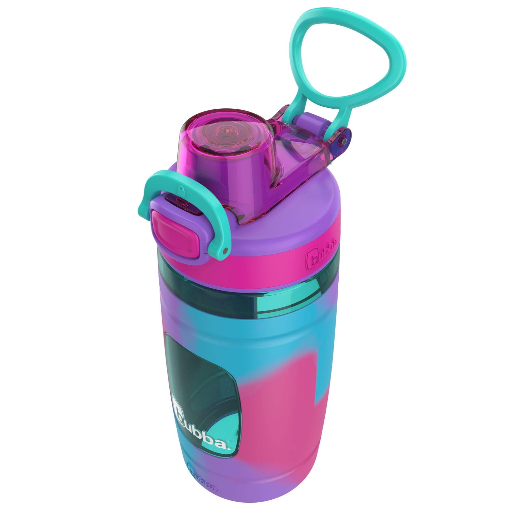 (4 pack) bubba Flo Kids Water Bottle, Purple, 16 fl oz.
