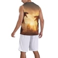thumbnail image 2 of Sikiie Castle Cool Fire Dragon Basketball Jersey Reversible Men's Mesh Athletic Sports Shirts Training Practice S-4XLMedium, 2 of 6