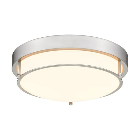 

2-Light Close to Ceiling Light Fixtures Bushed Nickel Farmhouse Ceiling Light Laundry Kitchen Bedroom Bathroom