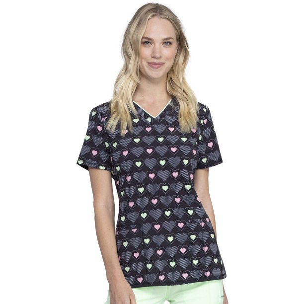 Cherokee Cherokee Infinity VNeck Women's Plus Size Scrubs Top, CK634