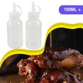 thumbnail image 3 of Dalazy 2 Pcs 100ML Bouteilles à Presser Distributeur de Condiments Conteneurs de Distribution de Condiments Supports Gadget de Cuisine Maison Restaurant Tête de Bout Support de Sauce Barbecue, 3 of 7