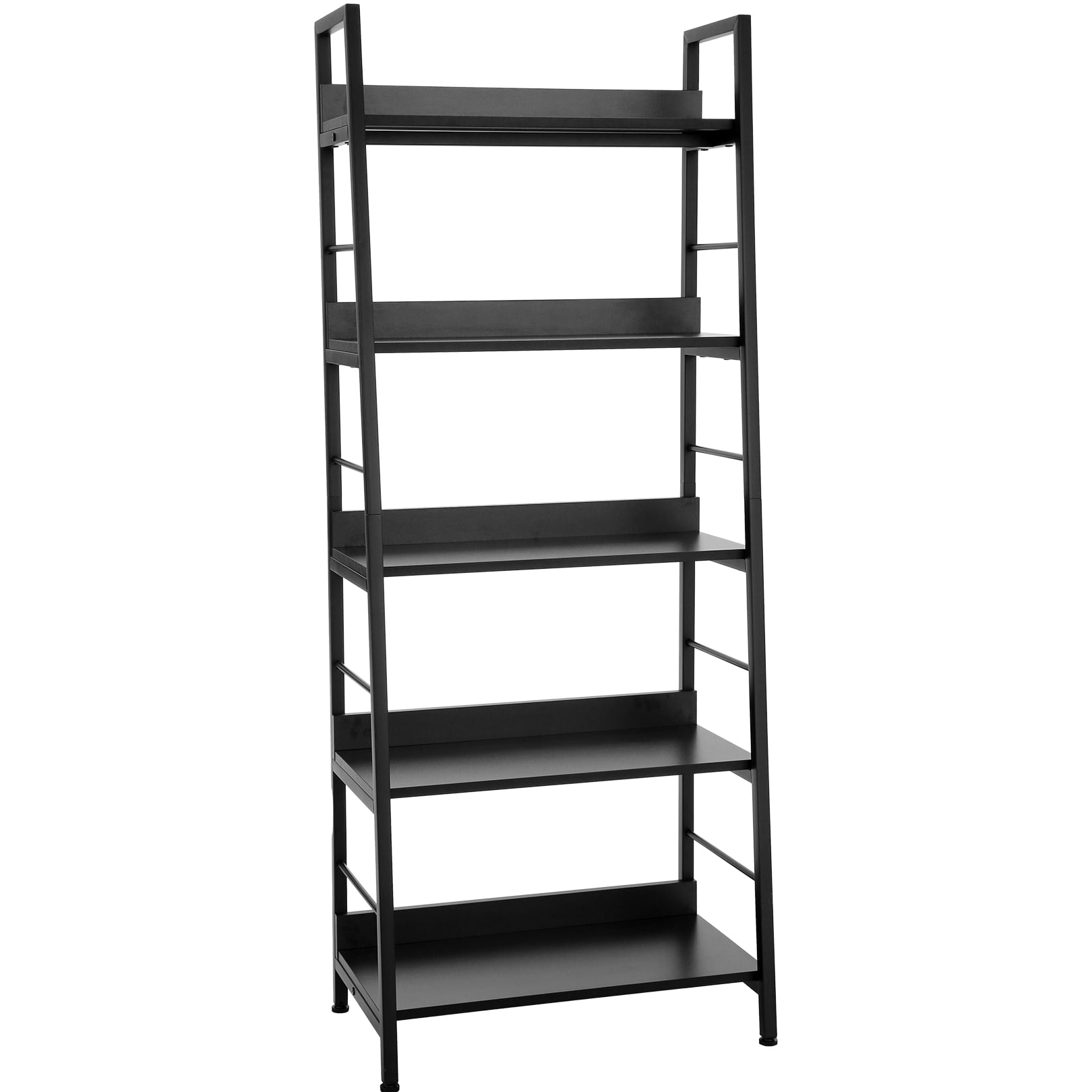 5Tier Ladder Shelf Bookshelf Bookcase Leaning Shelves Storage Shelving