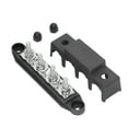 thumbnail image 4 of Power Distribution Terminal, High Strength 3/8in 4 Stud Good Insulation 48VDC Power Distribution Busbar With Cover Weather Resistance  For RV For Car For Boat Black, 4 of 8