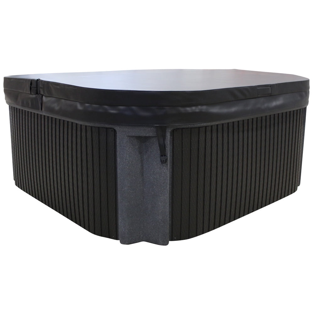 Ignite 7‑Person 65‑Jet Performance Hot Tub – 240V, Stainless Steel Heater, Ozone System, Waterfall & LED Lighting (Gray)