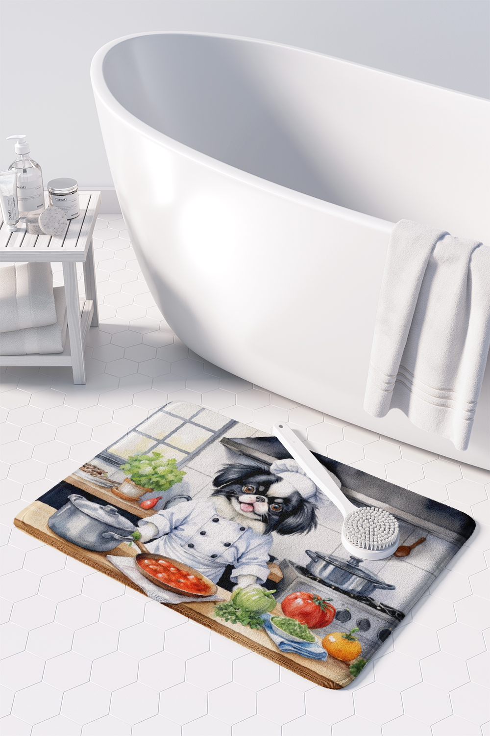 Yorkie Yorkshire Terrier The Chef Memory Foam Kitchen Mat