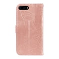 thumbnail image 3 of SaniMore Wallet Case for iPhone 8 Plus/7 Plus, PU Leather Embossed Butterfly Flip Folio Cover Card Holder [Kickstand][Wrist Strap] All Arpund Protective Shockproof Shell, Rosegold, 3 of 18