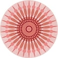 thumbnail image 1 of Ahgly Company Indoor Square Patterned Pink Area Rugs, 3' Square, 1 of 6