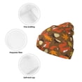 thumbnail image 3 of Lsque Squirrel Maple pine nut Pattern Knitted Beanie, Unisex Winter Hat, Knit Hat Winter Beanies Thick Fisherman Beanies Cuffed Plain Skull Caps, 3 of 6