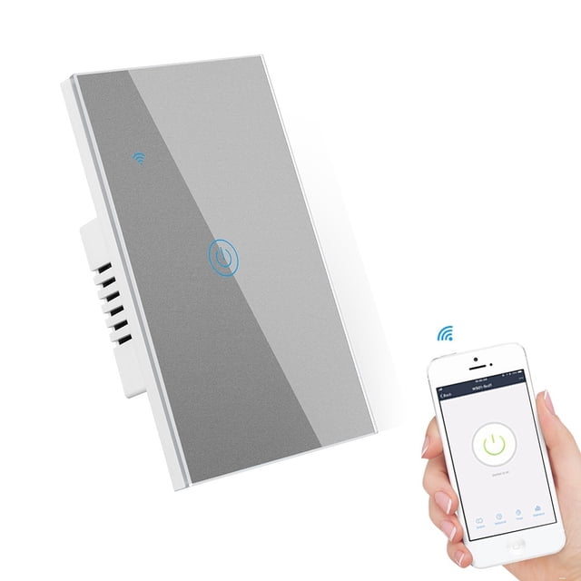 Smart Switch Tuya Control Voice Control WiFi Smart Home Touch Switches Need Neutral Temperature Remote Controller Mobile Phone APP ,Easily DIY