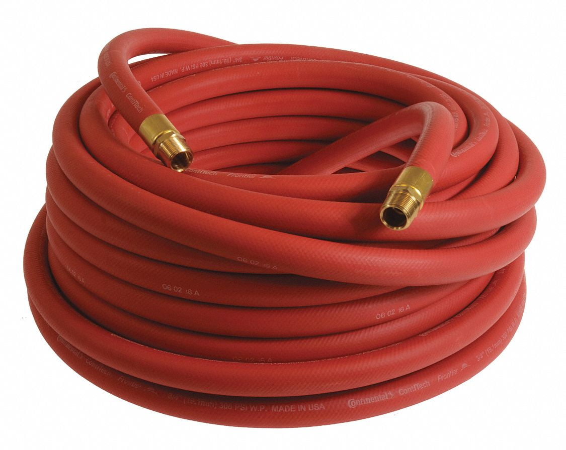 3/4 X 100 Ft Epdm Coupled Air Hose 140 Psi Red 