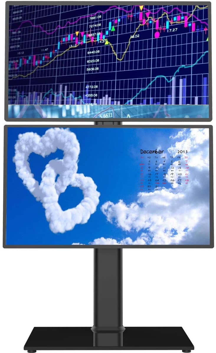 Dual Monitor Stand - Vertical Stack 