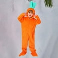 thumbnail image 6 of Ruyang Easter Outfits for Kid Boys Cute Carrot Romper Bunny Long Sleeve Hooded Jumpsuit Teen Girls Ribbed Zipper Full Length Clothes, 6 of 6