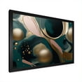 thumbnail image 2 of Designart "Harmony in Abstract Liquid Ink Gold and Green" Abstract Framed Wall Art Decor - Modern Gold Abstract Liquid Ink Hallway Framed Wall Art Decor, 2 of 6