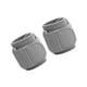 thumbnail image 4 of 2 muñequeras deportivas profesionales flexibles para levantamiento de pesas Gris, 4 of 9