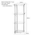 thumbnail image 5 of 4-Tier Corner Storage Organizing Caddy Stand for Bathroom Vanity Countertops Free Standing 2 Shelves Clear, 5 of 7