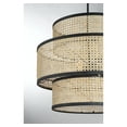 thumbnail image 5 of Trade Winds Remy 3-Light Pendant in Natural Cane with Matte Black, 5 of 5