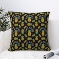thumbnail image 4 of Wukai Pineapple Premium Polyester Fleece Pillow Covers with Hidden Zipper Closure,Luxuriously Soft and Durable-16"x16", 4 of 7