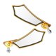 thumbnail image 4 of Actualización elegante para motocicletas, mejora la seguridad con espejos retrovisores universales dorados de gran angular para motocicleta, 4 of 8