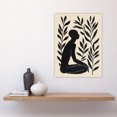 thumbnail image 4 of Artery8 Peace in the Leaves Meditation Minimal Yoga Zen For Living Room Large Wall Art Poster Print Thick Paper 18X24 Inch, 4 of 5