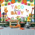 thumbnail image 3 of Taco Bout A Baby Party Decorations Mexican Taco Theme Baby Shower Backdrop Decorations for Kids Birthday Supplies Kit, 3 of 6