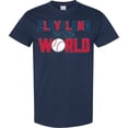 thumbnail image 3 of Inktastic Cleveland Vs. the World Blue and Red with Baseball T-Shirt, 3 of 5