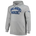 thumbnail image 2 of Men's Mitchell & Ness Penny Hardaway Heathered Gray Orlando Magic Big & Tall Name & Number Pullover Hoodie, 2 of 4