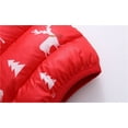 thumbnail image 4 of Zshosam Toddler Winter Coat Winter Down Coats for Kids Baby Boys Girls Light Puffer Padded Jacket Hoods Infant Windproof Toddler Clothes Size 12 18 Months,(Red 12-18 Months), 4 of 8