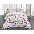 thumbnail image 3 of Ambesonne Dragonfly Quilted Bedspread Set 3 Pcs, Animals Flora, King Size, Multicolor, 3 of 5