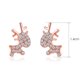 thumbnail image 4 of Pendientes de reno de Navidad para mujeres y niñas, joyería navideña, tachuelas de cristal, regalo de Navidad, 4 of 5
