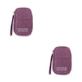 thumbnail image 1 of Cateissary Protege artículos Bolsa de almacenamiento Objetos de valor Seguro y sonido Organizador Estuche Bolsa de almacenamiento Bolsa púrpura 2piezas, 1 of 6